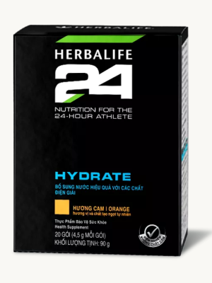 Herbalife 24 Hydrate - Hương Cam Hỗ trợ bù nước, bù muối cho vận động viên, người luyện tập thể dục, thể thao